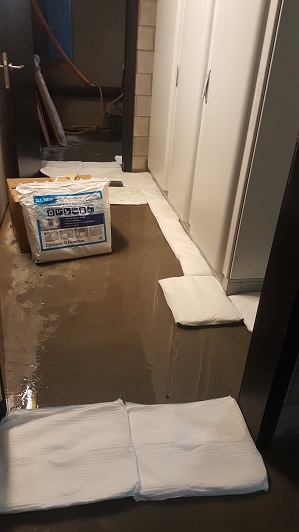 These FloodSax alternative sandbags prevented serious water damage to computer servers at a care home