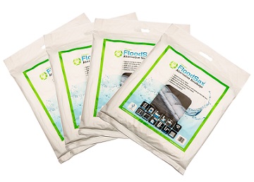 FloodSax sandless sandbags come in easy-to-carry bags which are space-saving to store