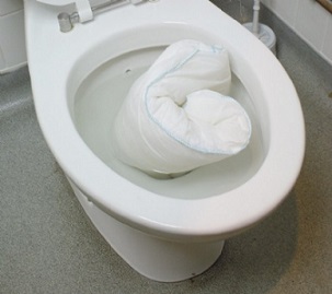 Just one FloodSax popped down a toilet can prevent filthy floodwater backing up from the sewers