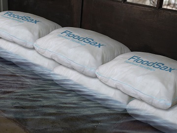 FloodSax make neat, effective and environmentally-friendly flood barriers