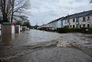 Flooding  causes catastrophic damage inside homes