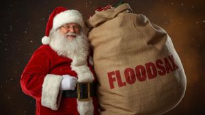 Santa with his rather large sack of FloodSax